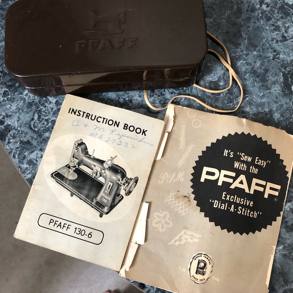 Pfaff Vintage Sewing Machine Manual, Accessories
